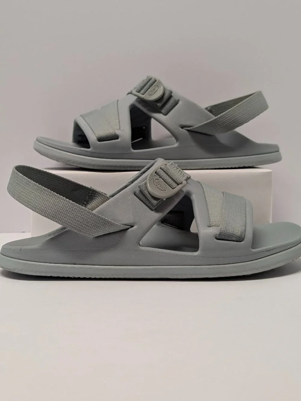 Chaco Women's Chillos Sport Sandals in Aqua-Gray - JCH108614
